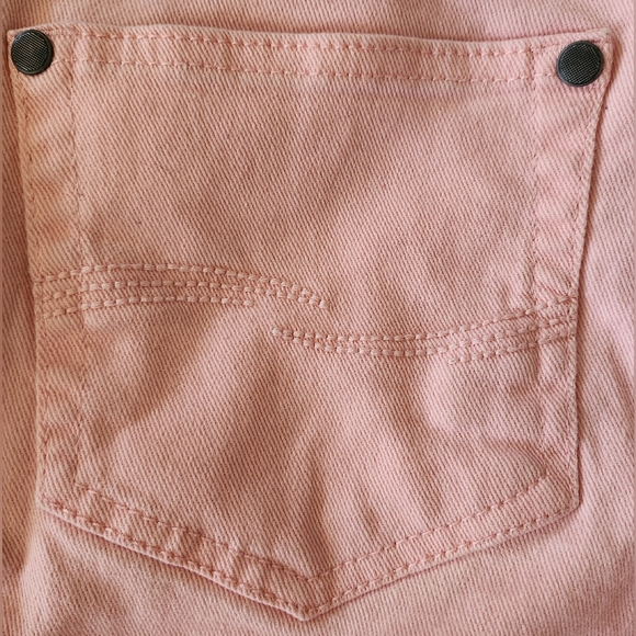 Pink Jean Shorts w/ Pockets - Picture 5 of 9